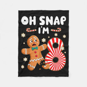 Weihnachten Oh Snap 8 Jahre alter Weihnachtsmann 8 Fleecedecke