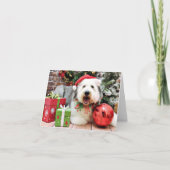 Weihnachten - Old English Sheepdog - Alphy (Vorderseite)