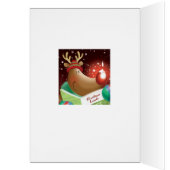 Weihnachten, Onkel. Snowdrop auf roten (Innen (Links))
