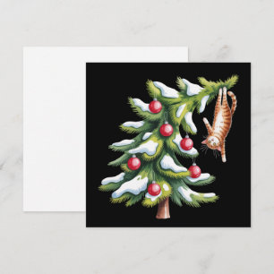 Weihnachten Orange Cat Tree Cats Lover Family Xmas