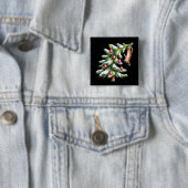 Weihnachten Orange Cat Tree Cats Lover Family Xmas Button (Beispiel)