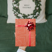 Weihnachten Orange Seamless Muster Geschenkpapier