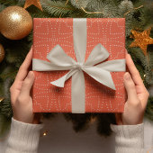 Weihnachten Orange Seamless Muster Geschenkpapier