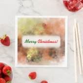 Weihnachten; orangefarbenes, gelbes und graues neb serviette (Beispiel)