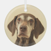 Weihnachten Ornament Aus Glas (Vorderseite)