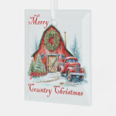 Weihnachten Ornament Aus Glas (Vorderseite links)