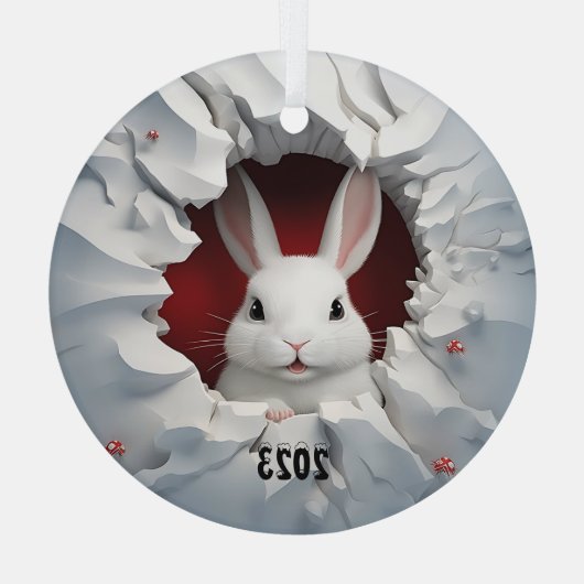 Weihnachten Ornament Aus Glas (Rückseite)