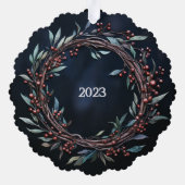 Weihnachten Ornament Karte (Rückseite)