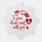 Weihnachten Ornament Karte (Rückseite)