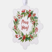 Weihnachten Ornament Karte (Linke Ecke)