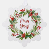 Weihnachten Ornament Karte (Vorderseite)