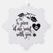 Weihnachten Ornament Karte (Rückseite)