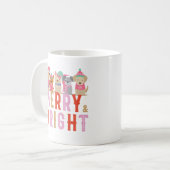 Weihnachten, Ornamente 07 Fröhlich und hell Kaffeetasse (Vorderseite Links)
