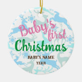 Weihnachten, Ornamente Baby's First Christmas Cust (Vorne)