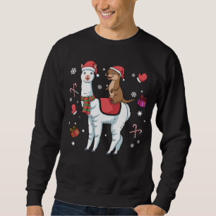 Weihnachten Otter Geschenk Kinder Alpaka Geschenk  Sweatshirt