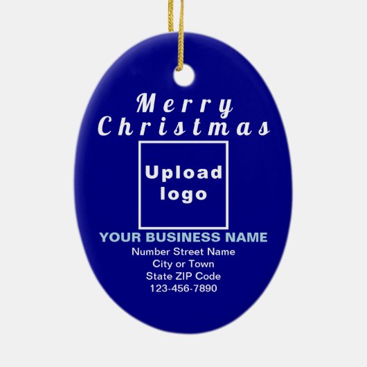 Weihnachten - Oval Keramik Ornament (Hinten)