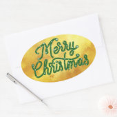 Weihnachten Ovaler Aufkleber (Umschlag)