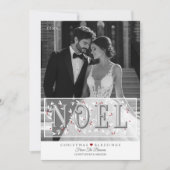 Weihnachten Overlay Grauweiße Weihnachtskarte des  Karte (Vorderseite)