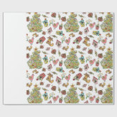 Weihnachten Paisley Geschenkpapier (Flach)
