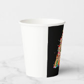 Weihnachten Pajama Golden Retriever Tree Xmas Gesc Pappbecher (Rechts)