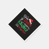 Weihnachten Pajama Ich war nicht verrückt Liebe We Serviette (Ecke)