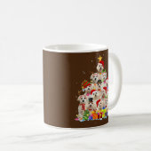 Weihnachten Pajama Maltese Tree Xmas Geschenke Dog Kaffeetasse (VorderseiteRechts)
