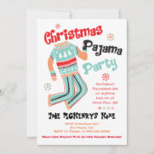 Weihnachten Pajama Party Einladung (Vorderseite)