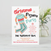 Weihnachten Pajama Party Einladung (Stehend Vorderseite)