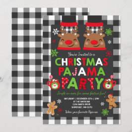Weihnachten Pajama Party Einladung Urlaub Pajamas