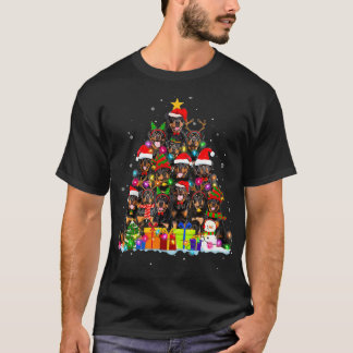 Weihnachten Pajama Rottweiler Tree Xmas Geschenke T-Shirt