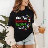 Weihnachten Pajama Shirt Festliche Lichter Feierta