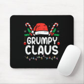 Weihnachten Pajama Xmas Lights Grumpy Claus Mousepad (Mit Mouse)