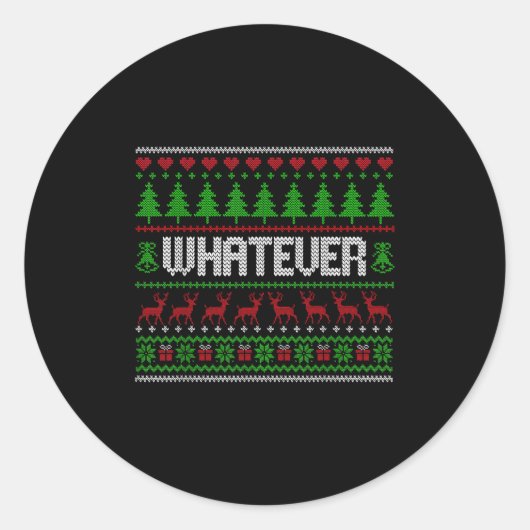 Weihnachten Pajamas Familie Matching - Was auch im Runder Aufkleber (Vorderseite)