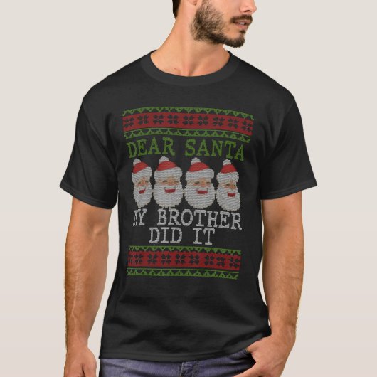 Weihnachten Pajamas Liebe Weihnachten Mein Bruder  T-Shirt (Vorderseite)