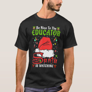 Weihnachten Pajamas sind nett zu Lehrerin Christm T-Shirt