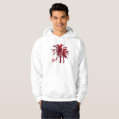 Weihnachten Palmen in den Bali-Batik-1 Hoodie (Vorne ganz)