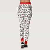 Weihnachten Pandas Leggings (Rückseite)