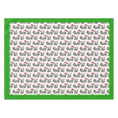 Weihnachten Pandas Tischdecke (Vorderseite (Horizontal))