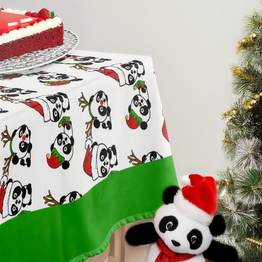 Weihnachten Pandas Tischdecke