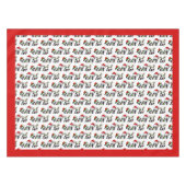 Weihnachten Pandas Tischdecke (Vorderseite (Horizontal))