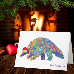 Weihnachten Pangolin Wildtiere gefährdete Arten Ti Karte