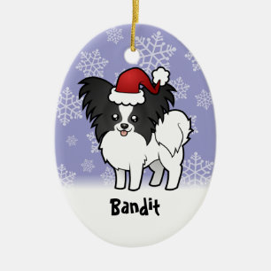 Weihnachten Papillon (addieren Sie Ihren Keramikornament