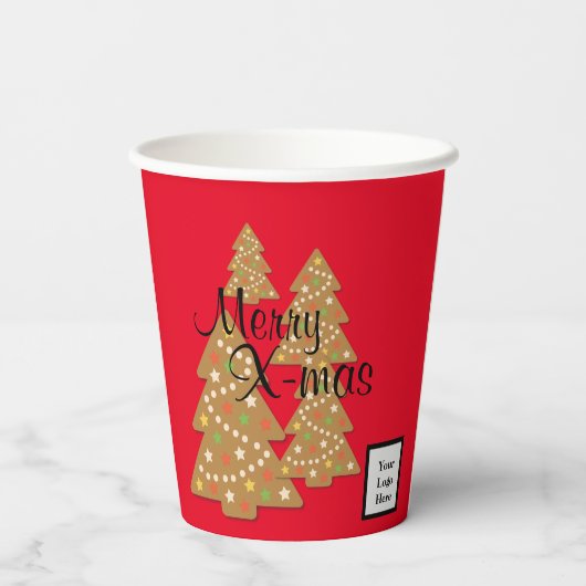 Weihnachten Pappbecher (Rückseite)