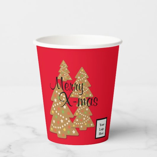 Weihnachten Pappbecher (Vorderseite)