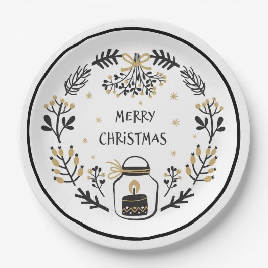 Weihnachten Pappteller (Vorderseite)