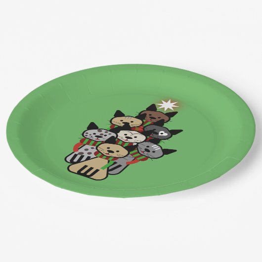 Weihnachten Pappteller (Schrägansicht)