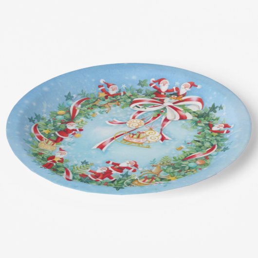 Weihnachten Pappteller (Schrägansicht)