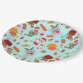 Weihnachten Pappteller (Schrägansicht)