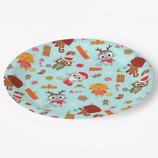 Weihnachten Pappteller (Schrägansicht)