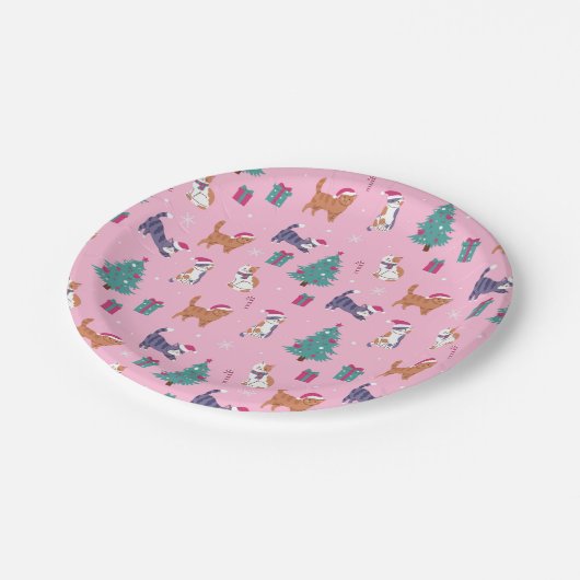 Weihnachten Pappteller (Schrägansicht)